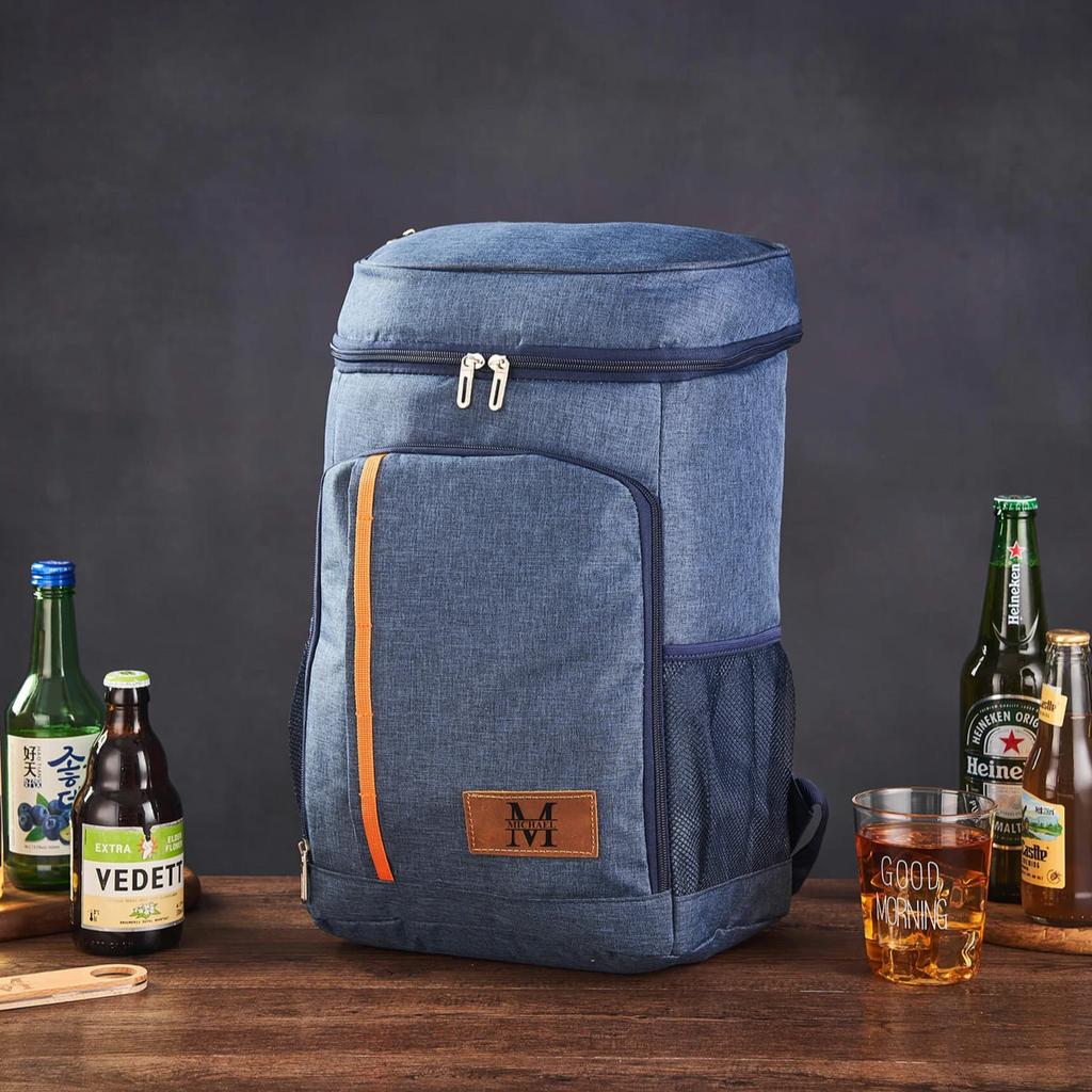 Cooler Backpack with Bottle Opener, Personalized Gift for Groomsmen, Insulated Cooler Bag, Custom Beer Cooler for Groomsmen