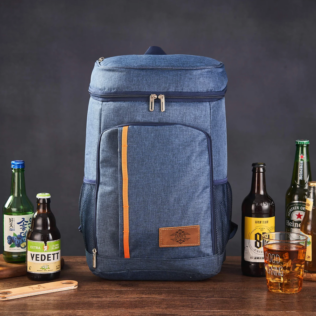 Cooler Backpack with Bottle Opener, Personalized Gift for Groomsmen, Insulated Cooler Bag, Custom Beer Cooler for Groomsmen