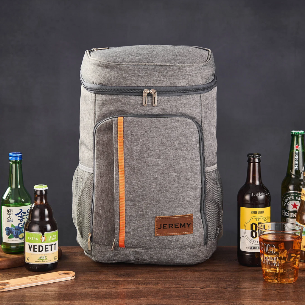 Cooler Backpack with Bottle Opener, Personalized Gift for Groomsmen, Insulated Cooler Bag, Custom Beer Cooler for Groomsmen