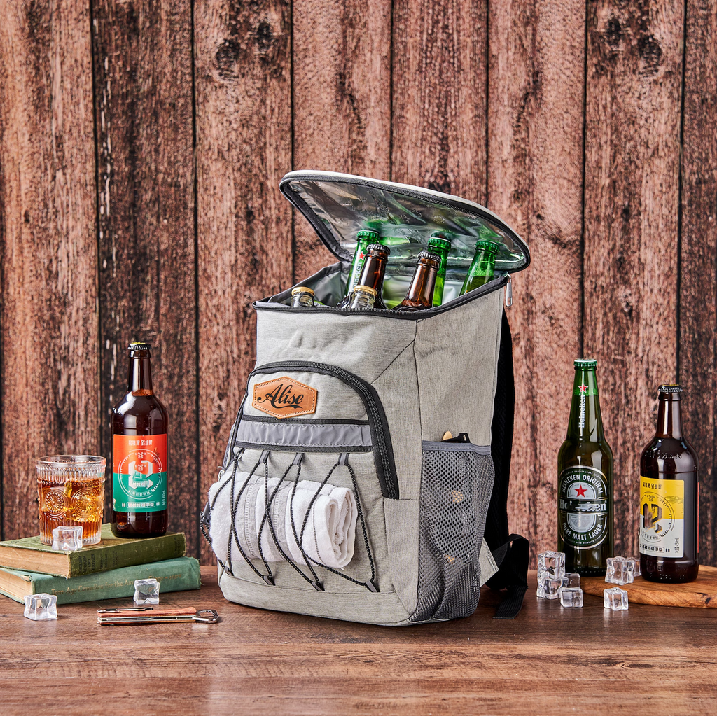 Beer Cooler Backpack, Insulated Cooler Bag, Personalized Groomsmen Gifts, Hiking Beach Picnic Cooler