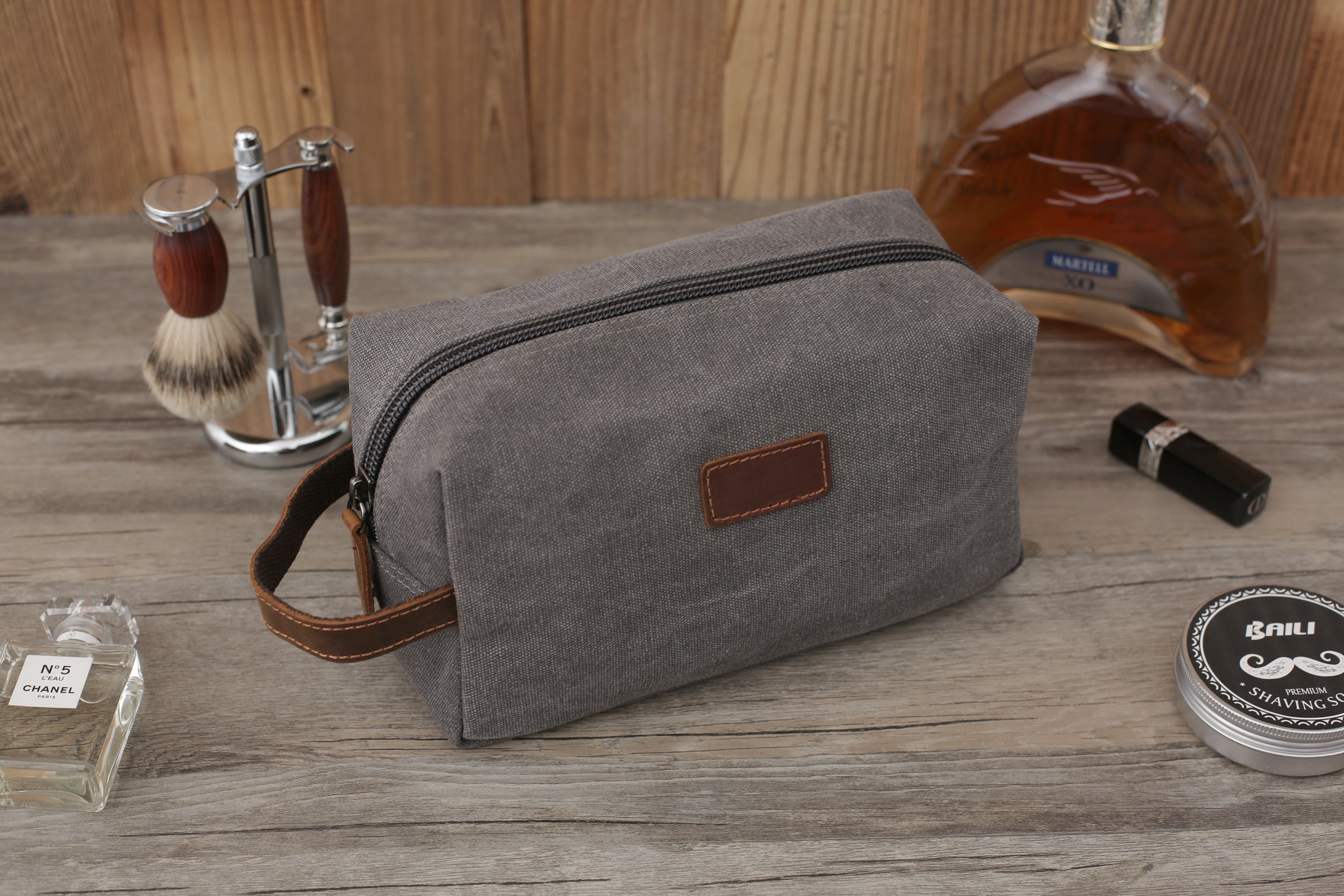 Classic Canvas Toiletry & Makeup Bag - Happy Thoughts Gifts