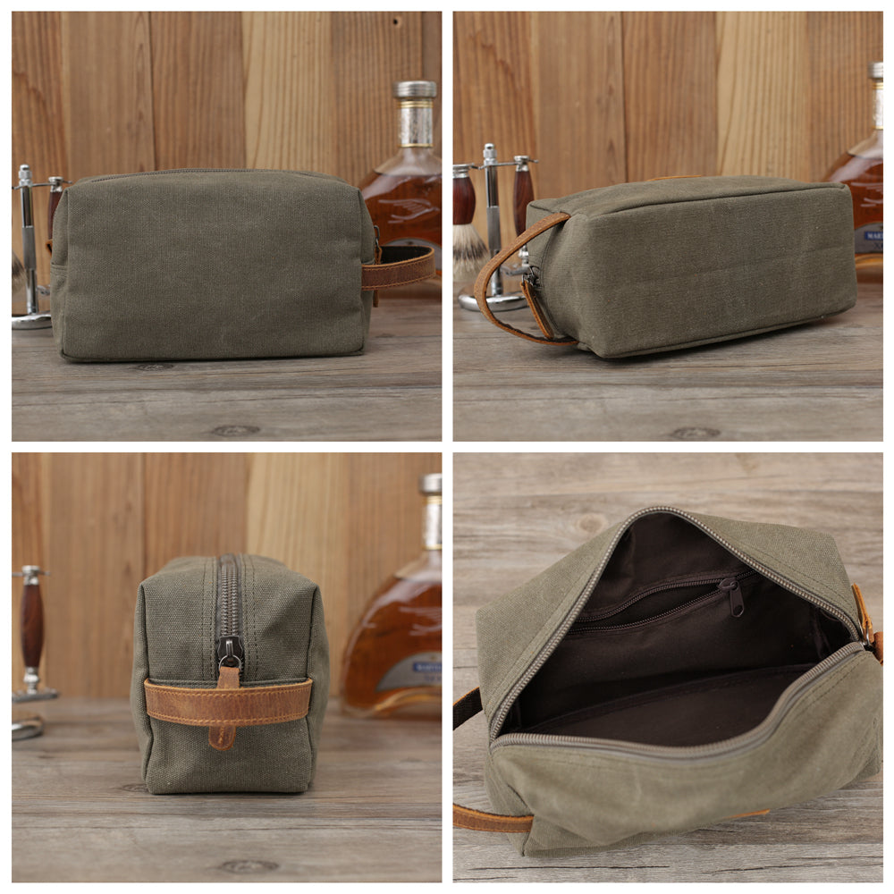 Classic Canvas Toiletry & Makeup Bag - Happy Thoughts Gifts