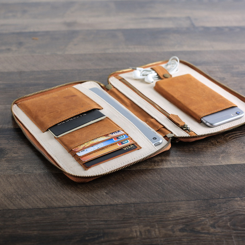 Handmade Leather Wallet Best Groomsmen Gifts - Gifts For Men